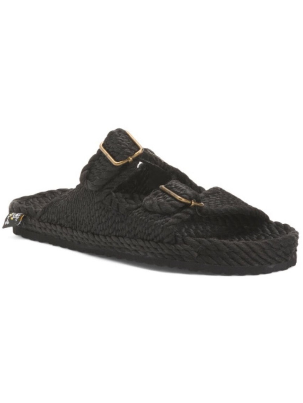 Nomadic State of Mind Women’s Black Rope Slide Sandals
